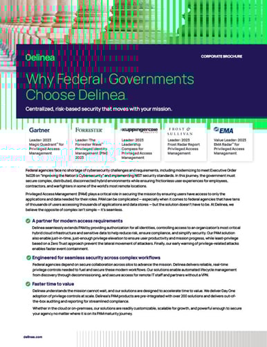 Why the Federal Government Chooses Delinea