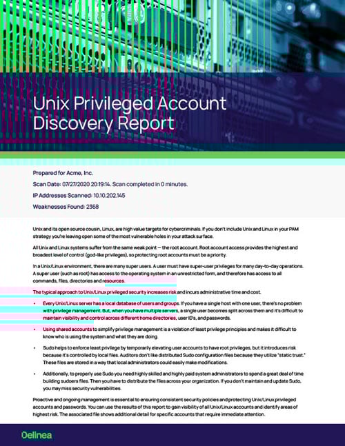 Unix Privileged Account Discovery Tool